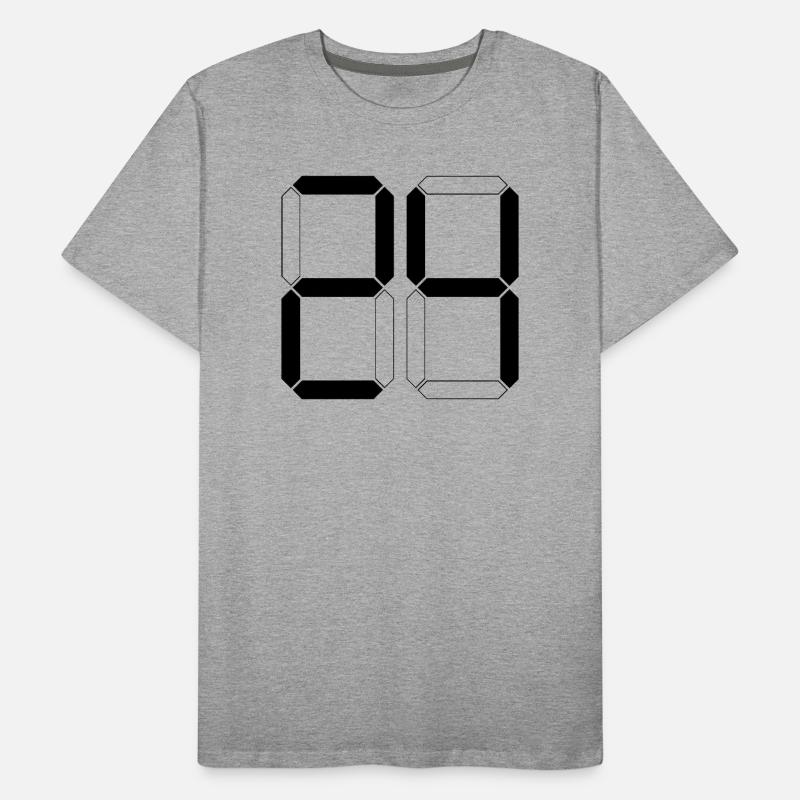 NUMMER 24 Vierundzwanzig Geschenk Digital Männer Premium Bio T-Shirt