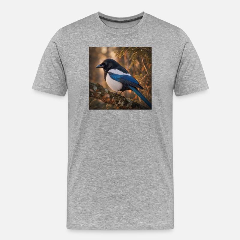 Patinez dans la forêt - T-shirt bio Premium Homme - gris chiné