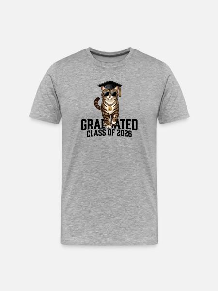 Graduated Class of 2026 - Men's Premium Organic T-Shirt - heather grey