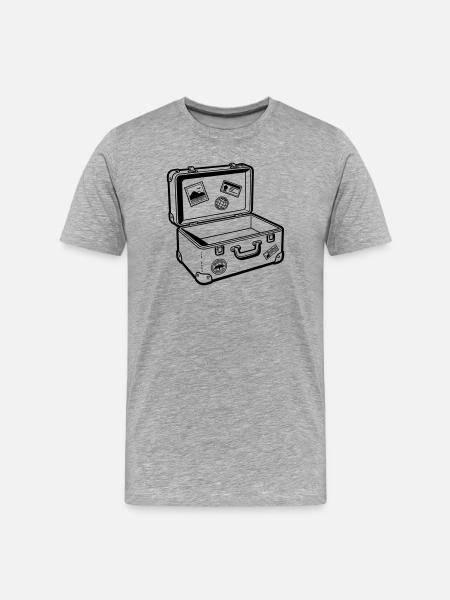 travel - Men's Premium Organic T-Shirt - heather grey