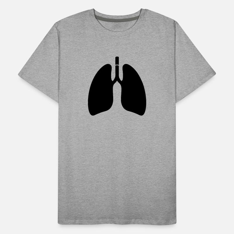 Lungs Men's Premium Organic T-Shirt
