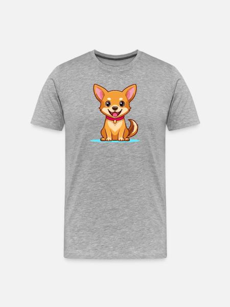 Chihuahua (comic) - Men's Premium Organic T-Shirt - heather grey