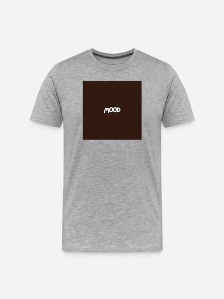 "MOOD" Graphic Tee Design - Men's Premium Organic T-Shirt - heather grey