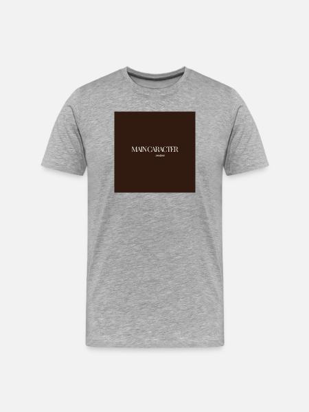"CARACTER SOMETIMES" Graphic Tee Design - Men's Premium Organic T-Shirt - heather grey