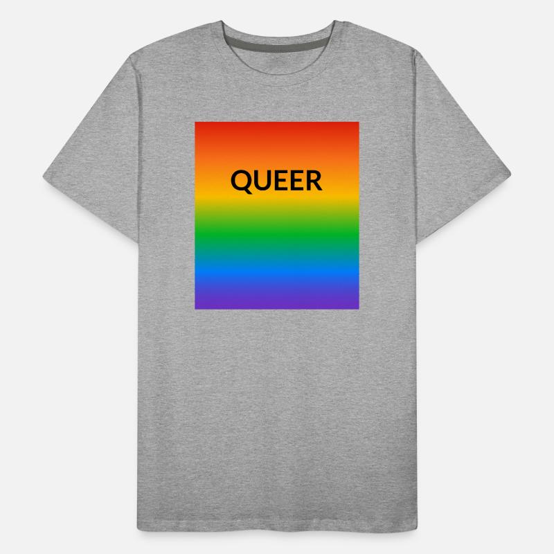 Queer Pride Gradient Men's Premium Organic T-Shirt