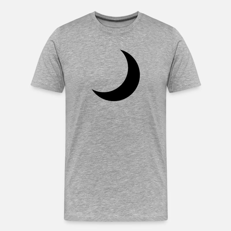 Half moon - Men's Premium Organic T-Shirt - heather grey