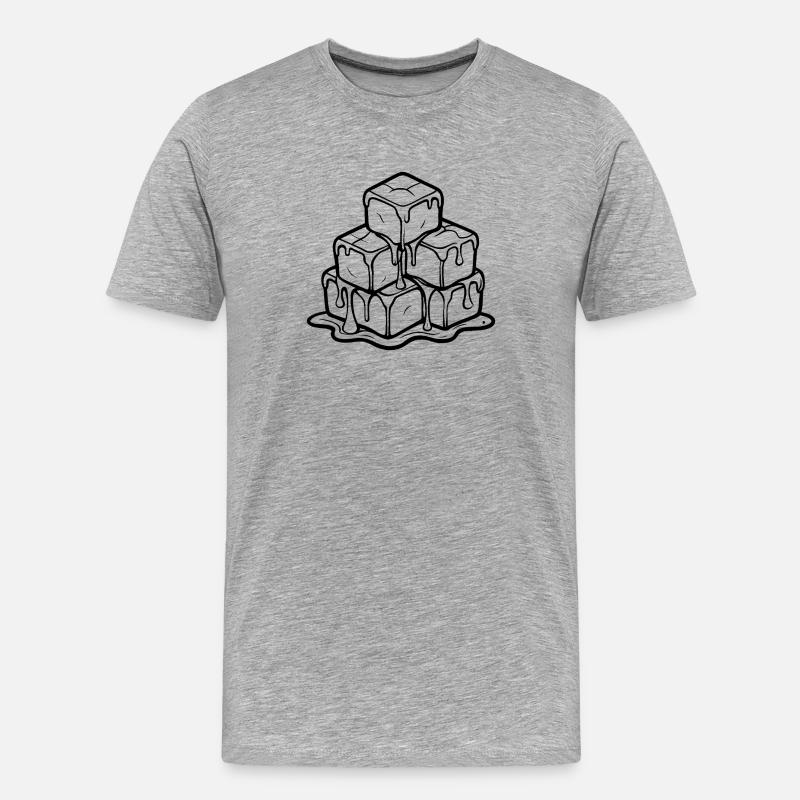 Kalt - Männer Premium Bio T-Shirt - Grau meliert