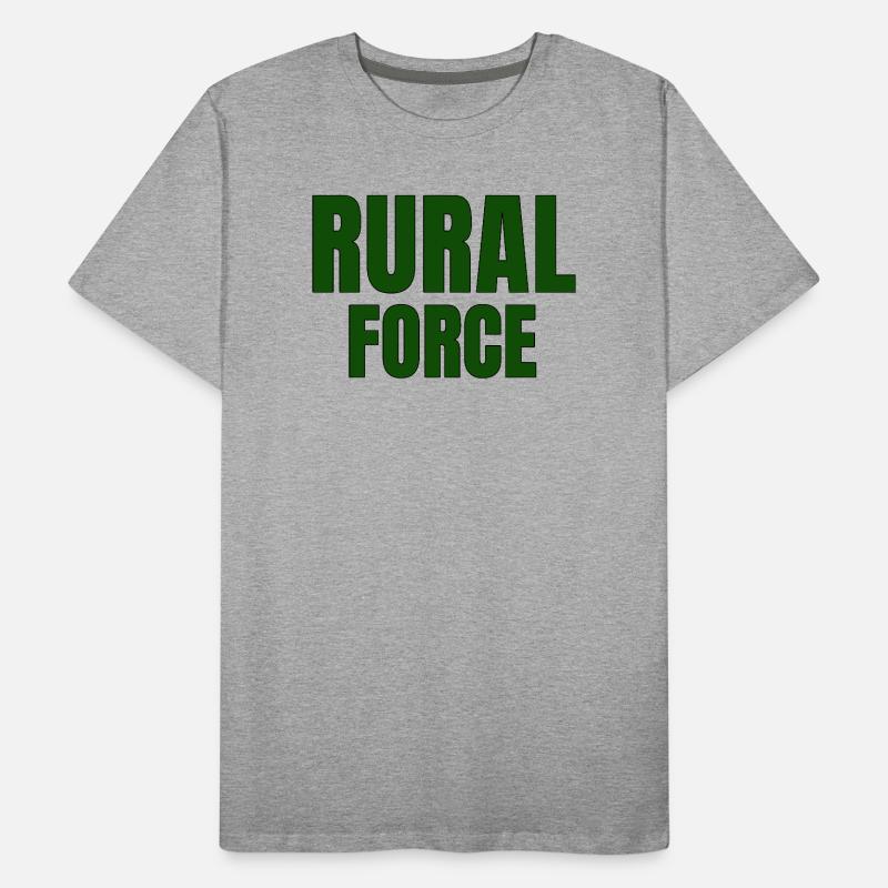 RURAL FORCE – Conception minimale de campagne T-shirt bio Premium Homme
