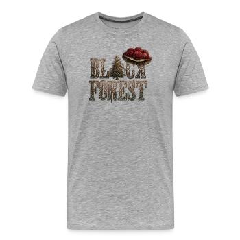black forest - Men's Premium Organic T-Shirt - heather grey - Front - Damien (186cm)
