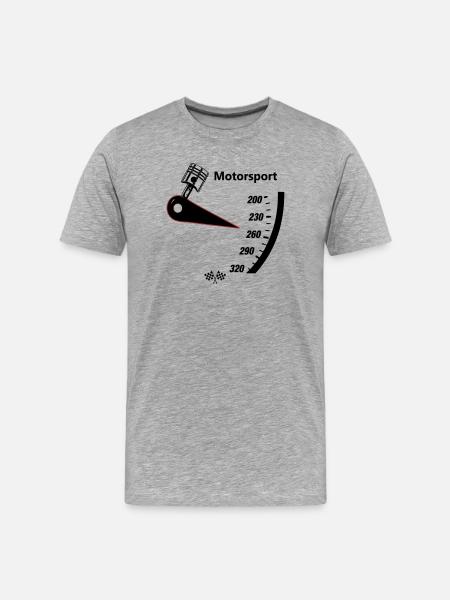 Motorsport Speedometer - Men's Premium Organic T-Shirt - heather grey