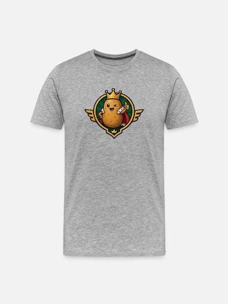 Royal potato heroes - Men's Premium Organic T-Shirt - heather grey