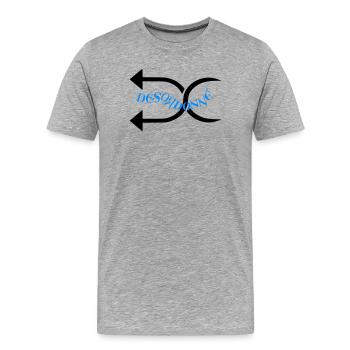Sorry - Men's Premium Organic T-Shirt - heather grey - Front - Damien (186cm)