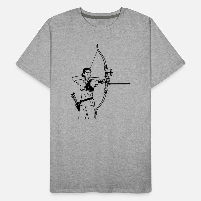 Bogenschießen Männer Premium Bio T-Shirt