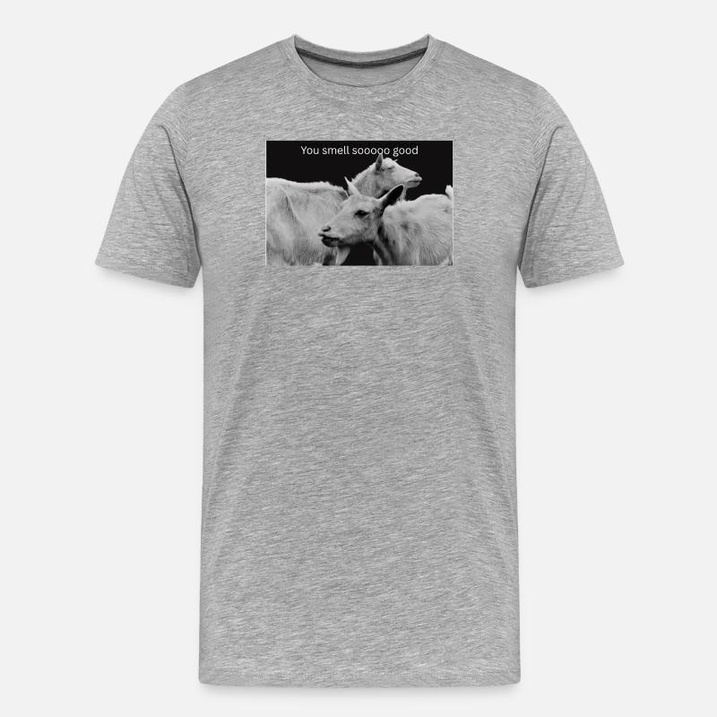You smell so good - Männer Premium Bio T-Shirt - Grau meliert