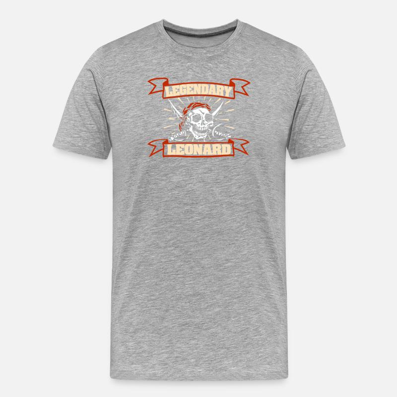 Leonard - Men's Premium Organic T-Shirt - heather grey