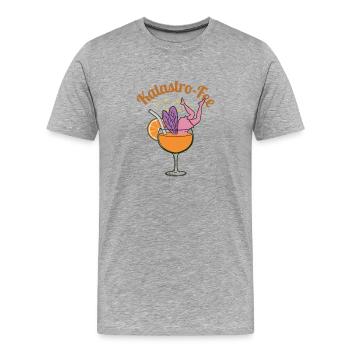 Cocktail cadeau de fée drôle de fée catastrophique - T-shirt bio Premium Homme - gris chiné - Devant - Damien (186cm)