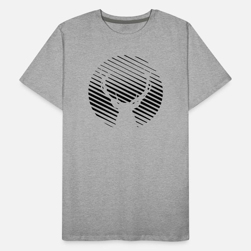 HIRSCHE Männer Premium Bio T-Shirt