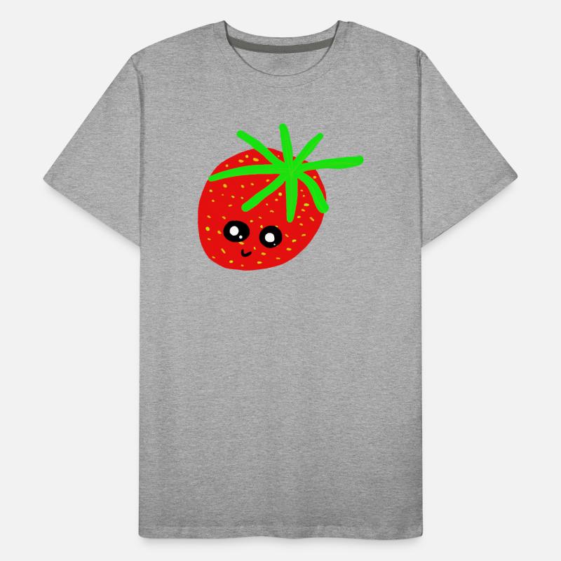 Erdbeere Kinder Erdbeeren  Männer Premium Bio T-Shirt