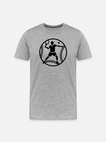 tennis - Men's Premium Organic T-Shirt - heather grey