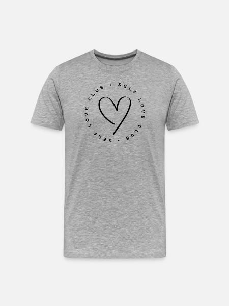 Self Love Club - Men's Premium Organic T-Shirt - heather grey