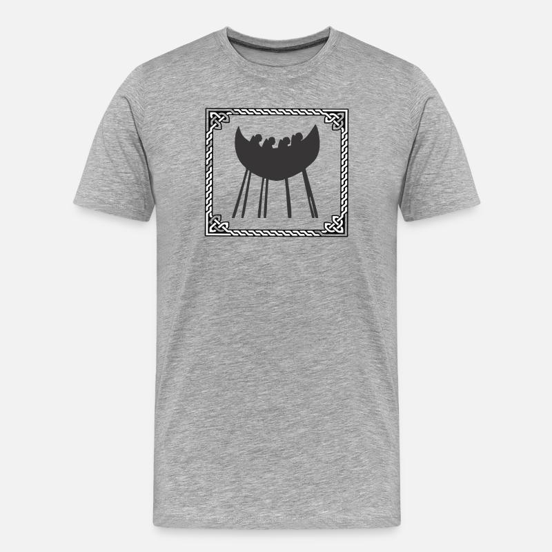 Caherciveen-Boot - Männer Premium Bio T-Shirt - Grau meliert
