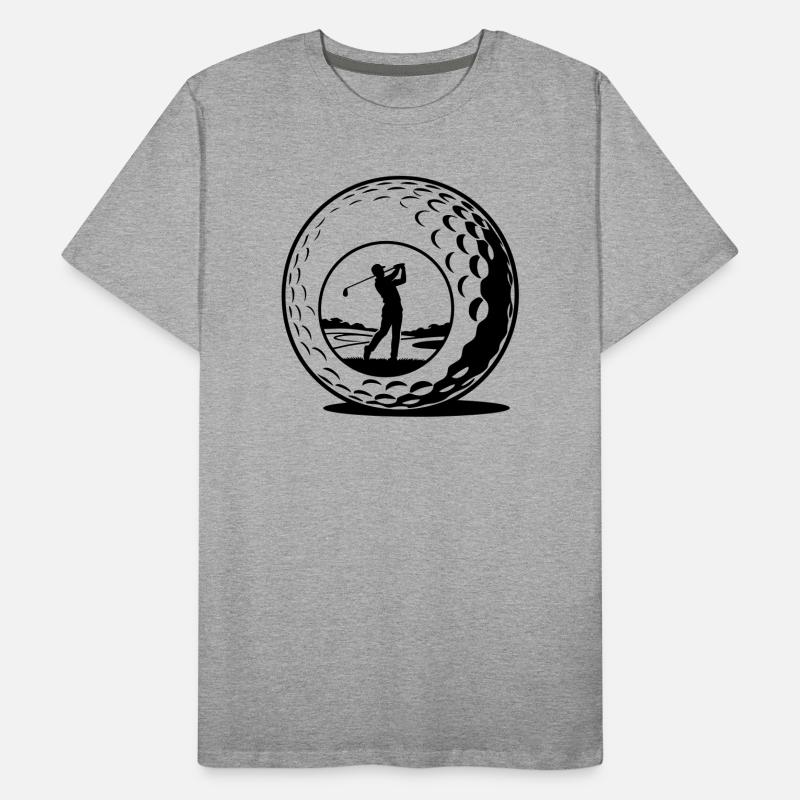 Balle de golf T-shirt bio Premium Homme