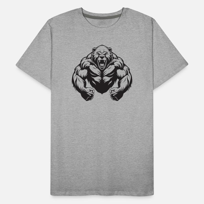 Grizzly Bear Workout Men's Premium Organic T-Shirt