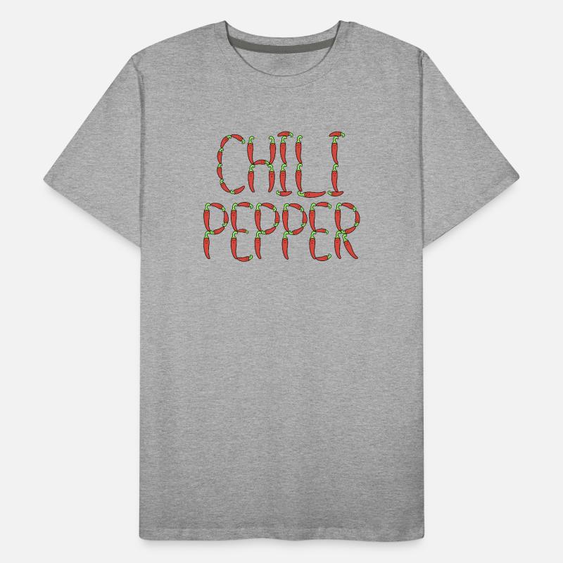 Chili pepper typography Men's Premium Organic T-Shirt