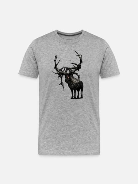 Sina Mürner - Männer Premium Bio T-Shirt - Grau meliert