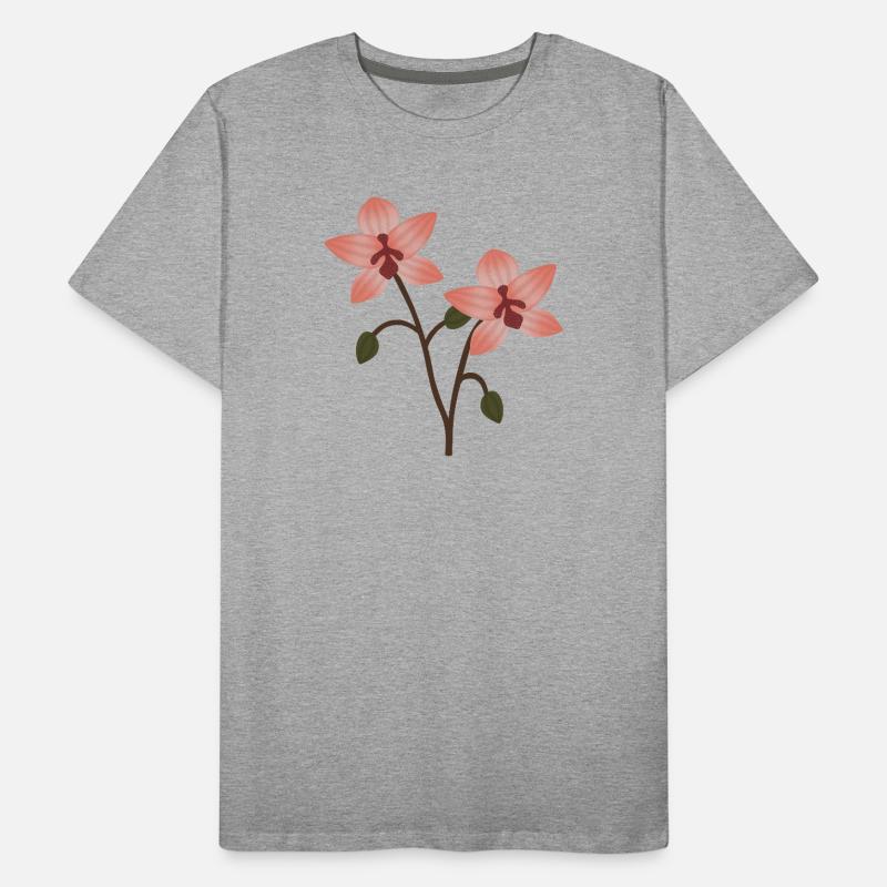 Pastel Orchid Bloom Men's Premium Organic T-Shirt