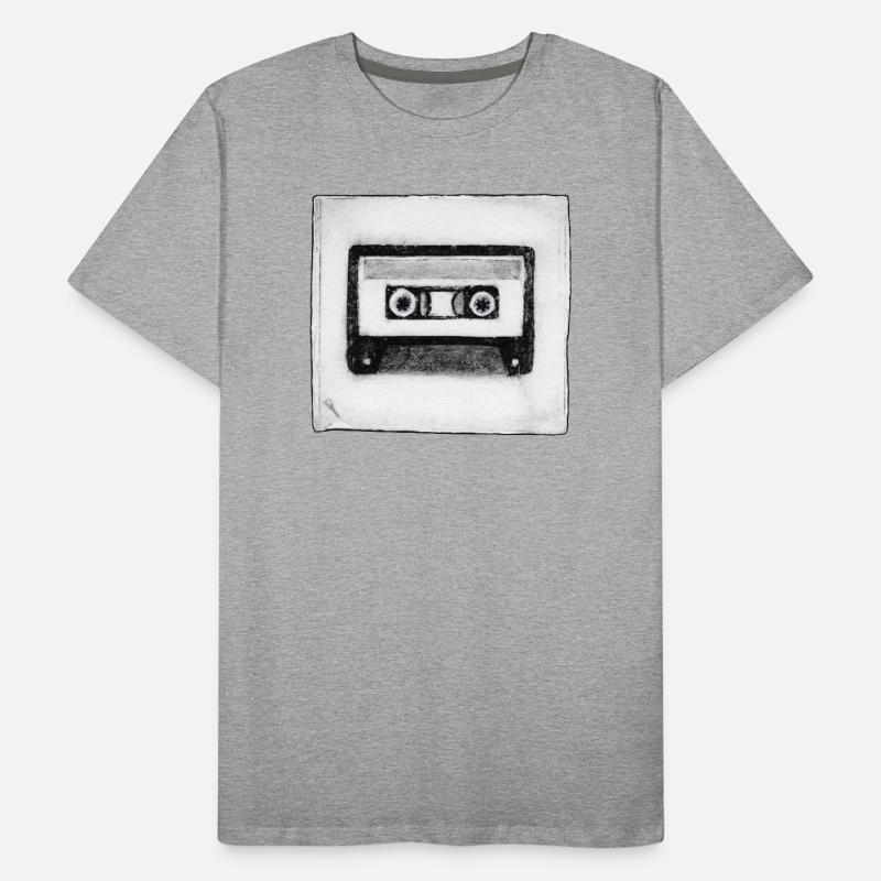 Cassette - œuvres sculptées à la main T-shirt bio Premium Homme