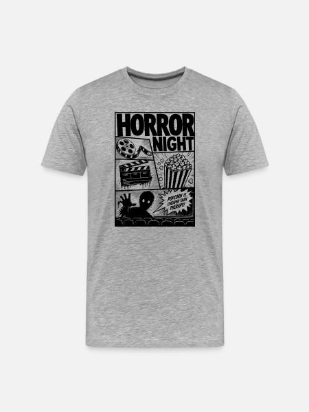 Horror Cinema Zombie Comic - Men's Premium Organic T-Shirt - heather grey