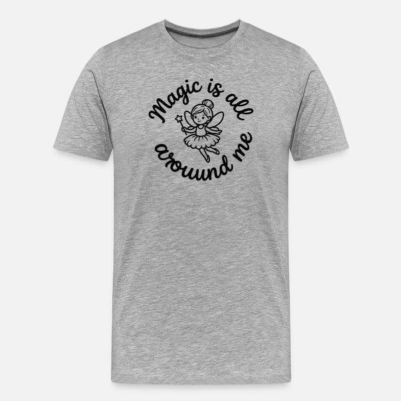 Fée - T-shirt bio Premium Homme - gris chiné