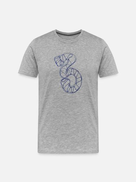 3 Street Art Souvenir Graffiti - Men's Premium Organic T-Shirt - heather grey