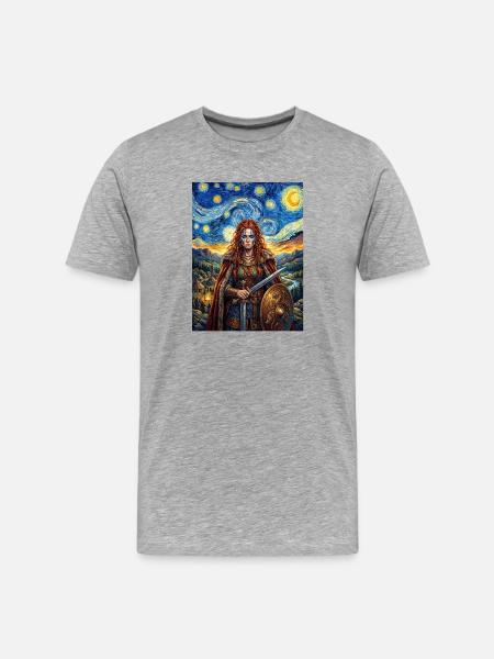 Boudicca/Boudica Starry Night - Men's Premium Organic T-Shirt - heather grey