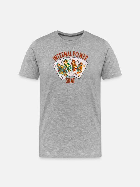 Skat : Le pouvoir interne (Brainwork) - T-shirt bio Premium Homme - gris chiné