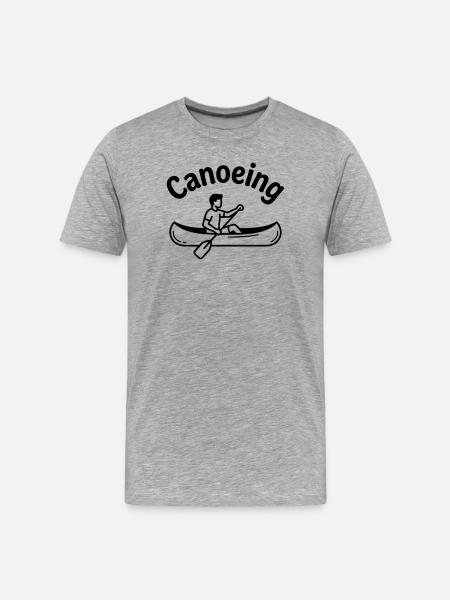 Canoeing - Men's Premium Organic T-Shirt - heather grey