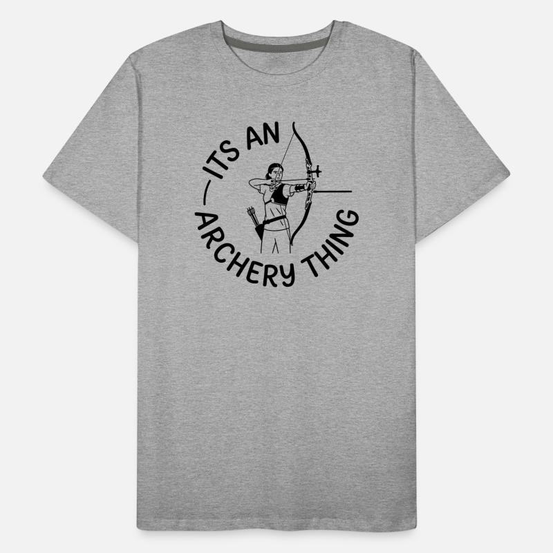 Bogenschießen Männer Premium Bio T-Shirt