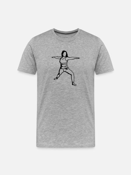 Yogini - T-shirt bio Premium Homme - gris chiné