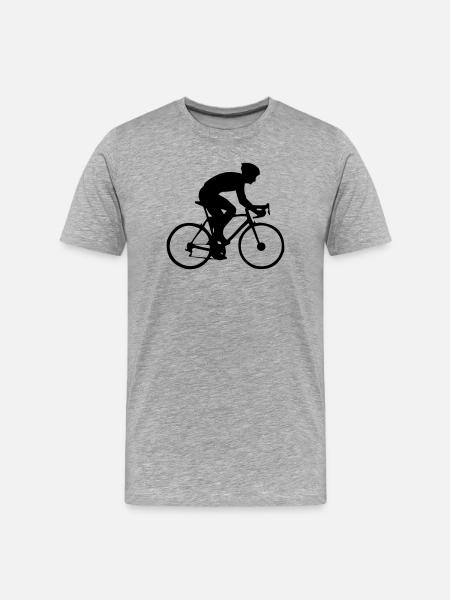 Biker - Männer Premium Bio T-Shirt - Grau meliert