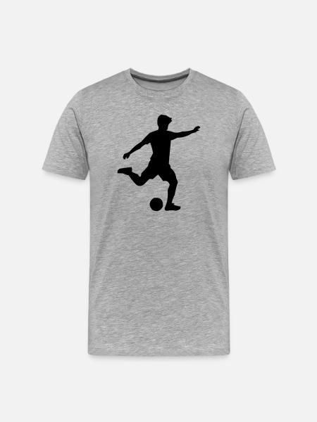 Soccer - Men's Premium Organic T-Shirt - heather grey
