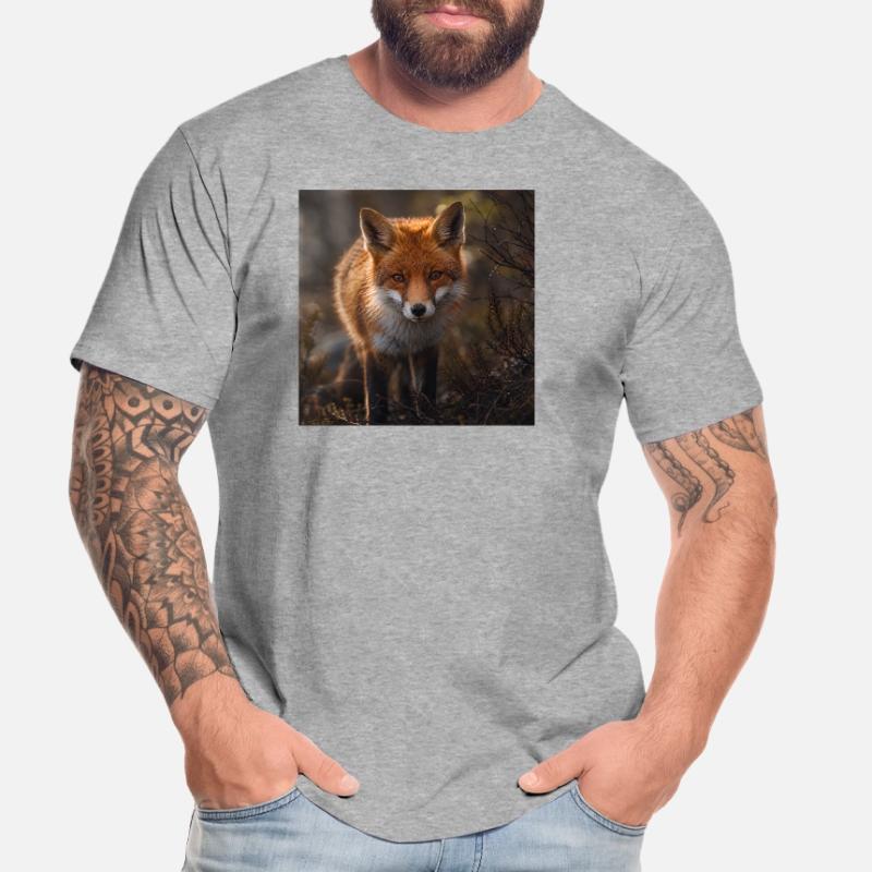 Fuchs in einer Waldlichtung Männer Premium Bio T-Shirt