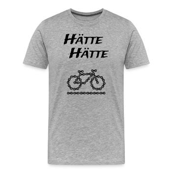 Everyday sayings, would have had a bicycle chain - Men's Premium Organic T-Shirt - heather grey - Front - Damien (186cm)