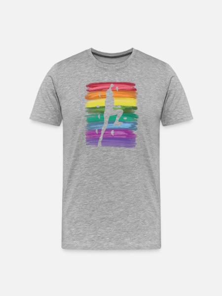 Boulderer Boulder Bouldering - Men's Premium Organic T-Shirt - heather grey