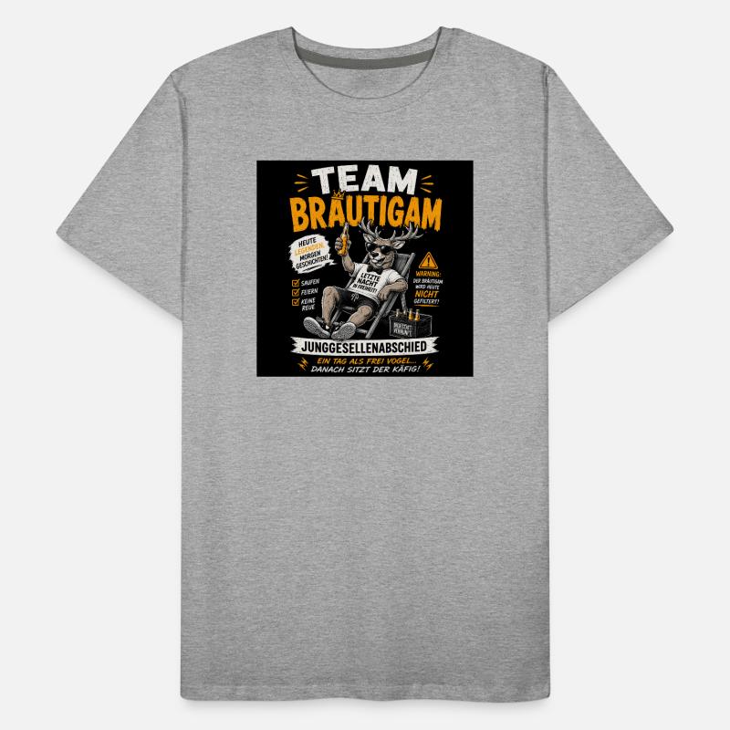 Team Bräutigam Junggesellenabschied Männer Premium Bio T-Shirt