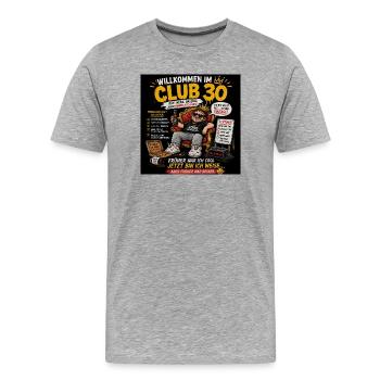 30. Geburtstag  - Männer Premium Bio T-Shirt - Grau meliert - Vorne - Damien (186cm)
