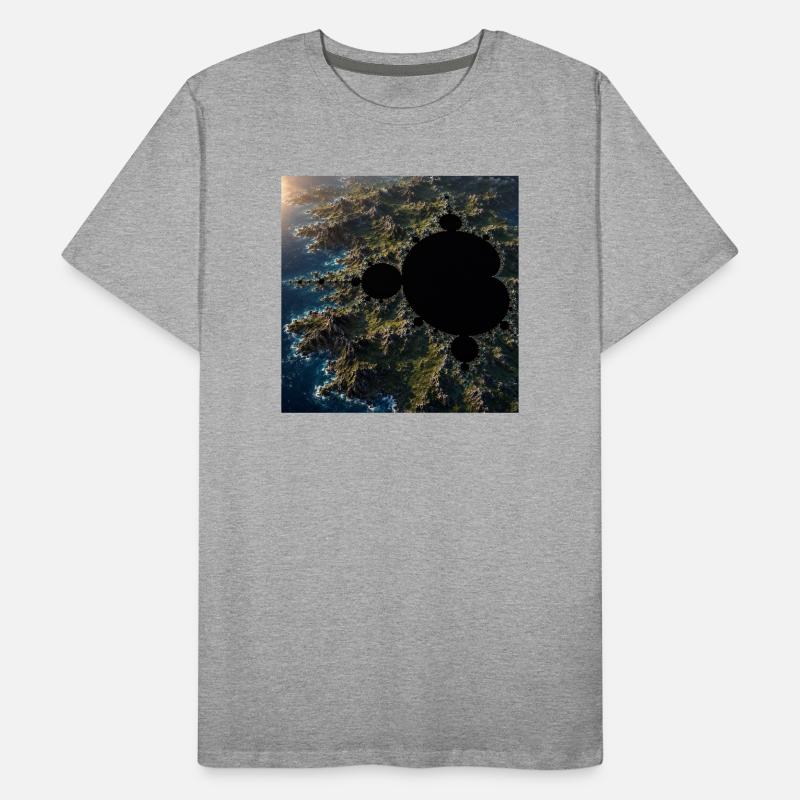 Fractale marine au-dessus de la côte T-shirt bio Premium Homme