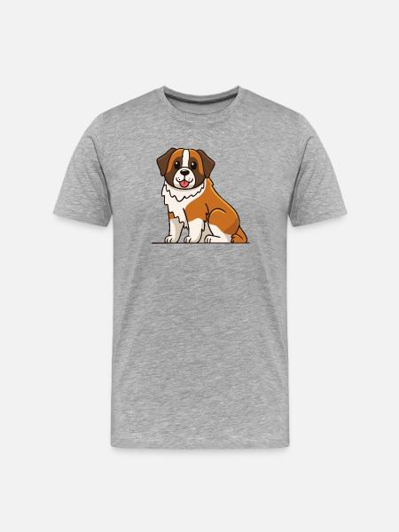 St. Bernard (comic) - Men's Premium Organic T-Shirt - heather grey