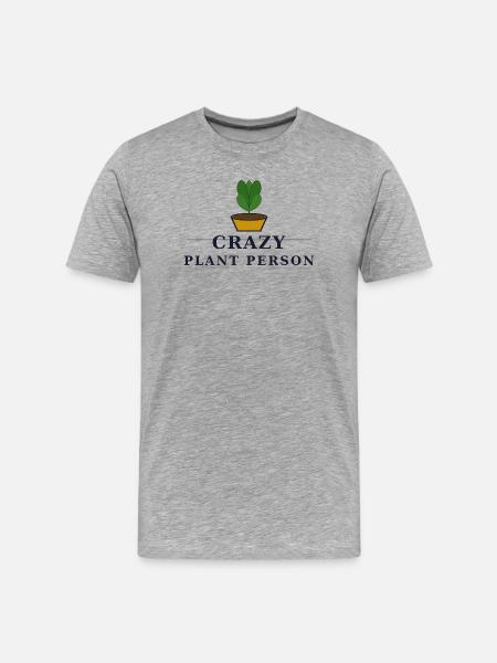 Personne folle des plantes - T-shirt bio Premium Homme - gris chiné