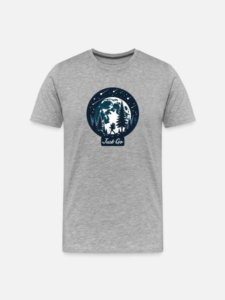Just Go Shirt - Men's Premium Organic T-Shirt - heather grey